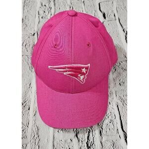 New England Patriots NFL Team Headwear Pink Strapback Hat Cap YOUTH 4-6X